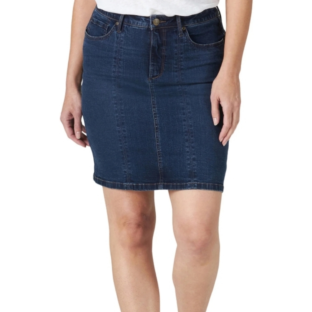 Lee Shape Illusions ,Blue Pencil Skirt Knee-Length Casual, Size 20